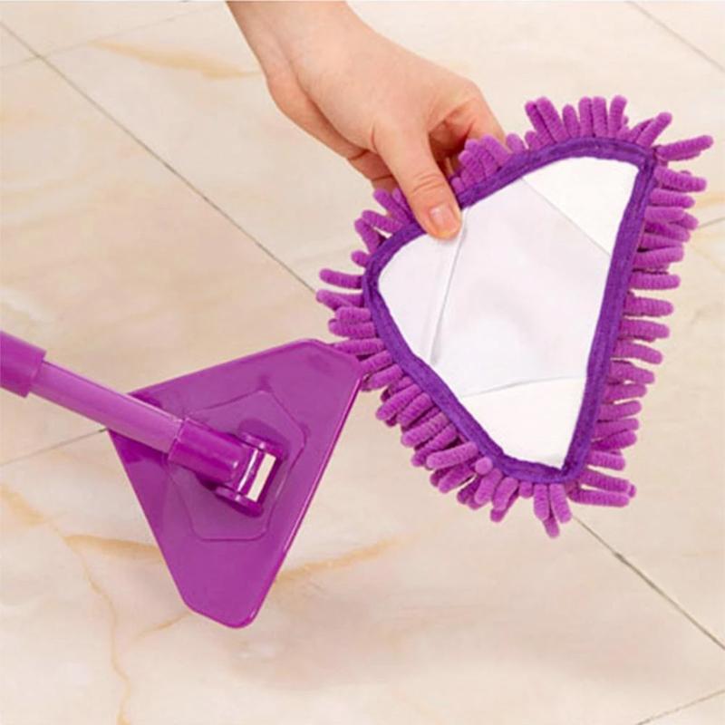 Rotatable Adjustable Triangular Mop with Telescopic Handle