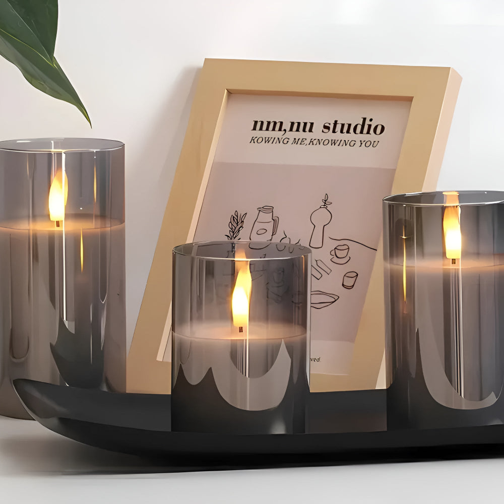 Ethereal 3D Flameless LED Candle Set