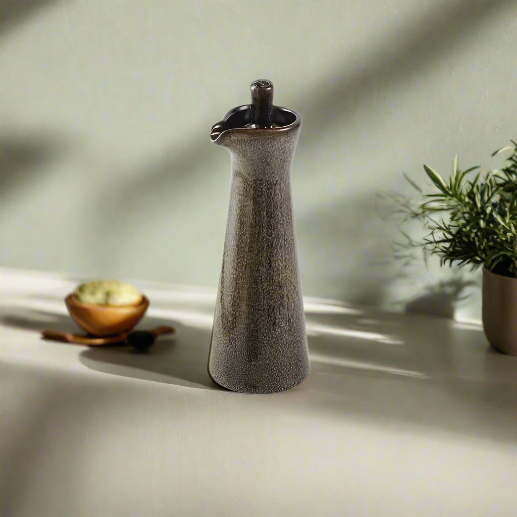 Ceramic Olive Oil and Soy Sauce Dispenser