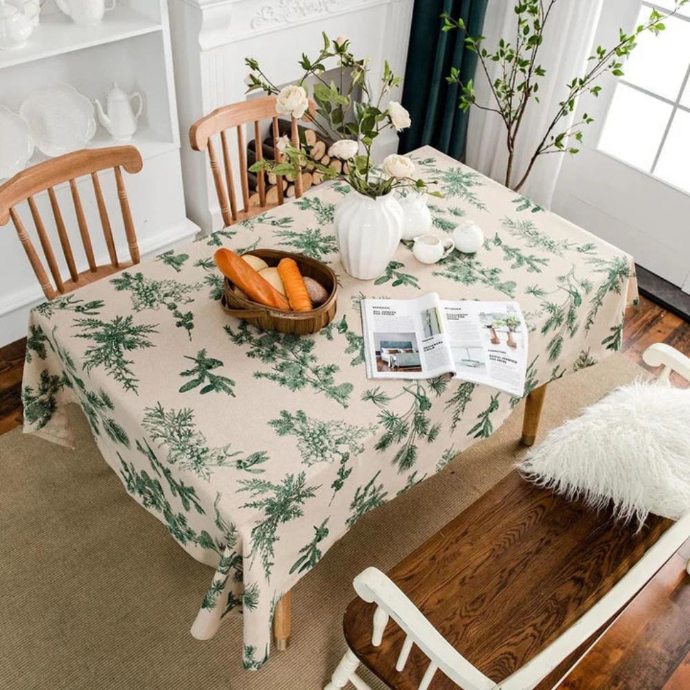 Rustic Pine Grove Cotton Dining Cloth