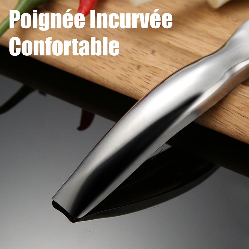 Stainless Steel Green Onion Chopper Knife with Ergonomic Grip