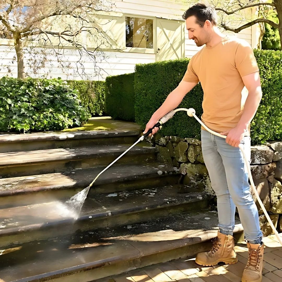 Pressure Gun for Garden Hose with Adjustable Spray Nozzle
