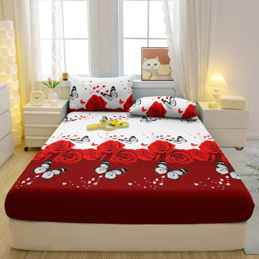 Stylish Polyester Duvet Cover with Pillowcases