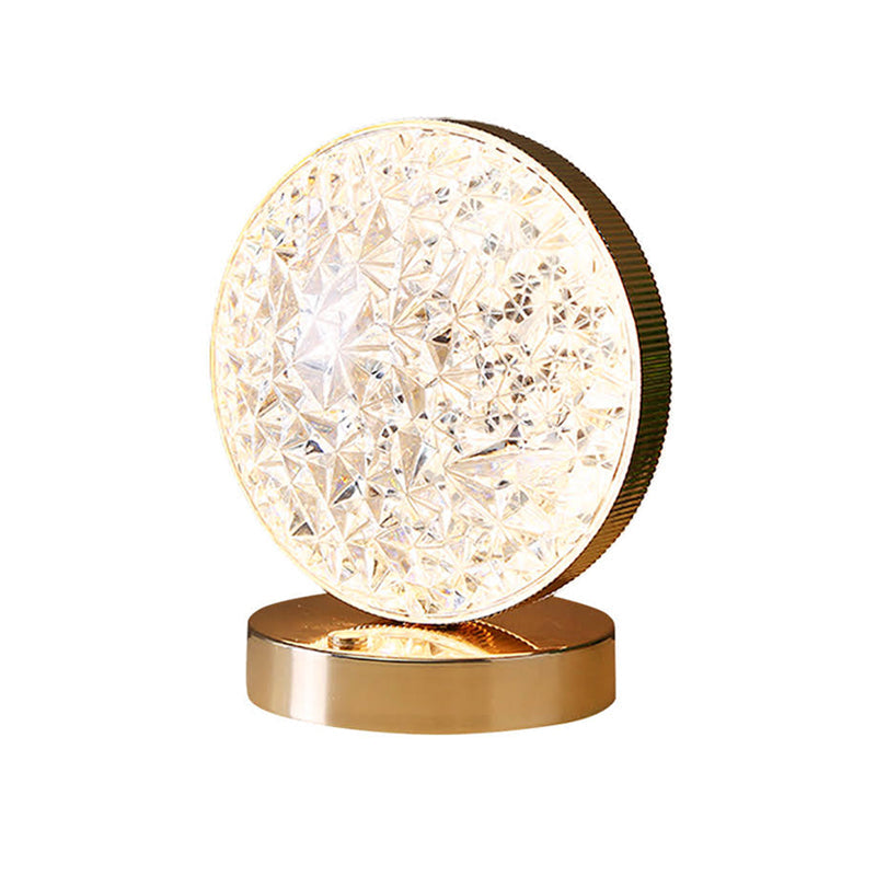 Star and Moon Metal Table Lamp with USB Charging