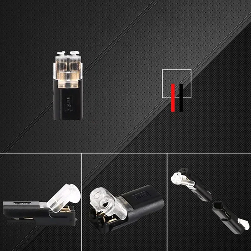 Double Wire Locking Connector for Safe Electrical Connections