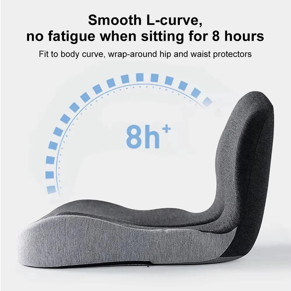Ergonomic Memory Foam Lumbar Support Seat Cushion