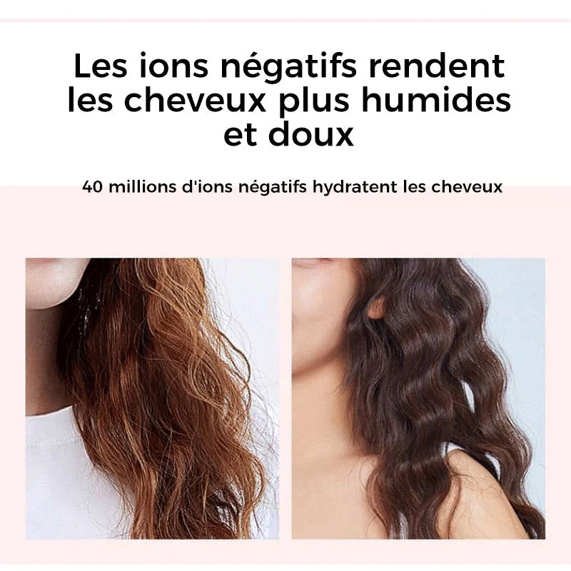 French Wave Hair Curler with Anti-Burn Design and Smart Temperature Control