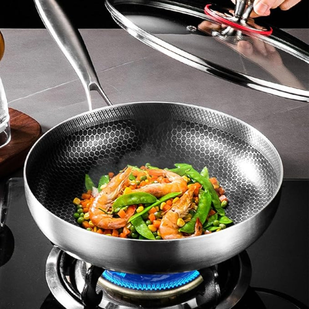 304 Stainless Steel Non-Toxic Titan Frying Pan