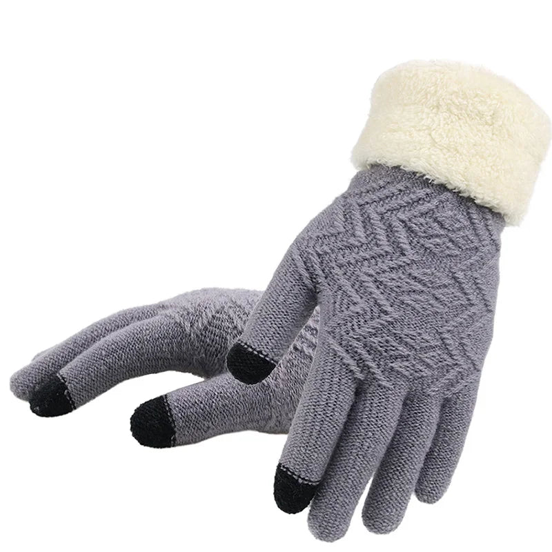 Plush Lined Touch Screen Winter Gloves