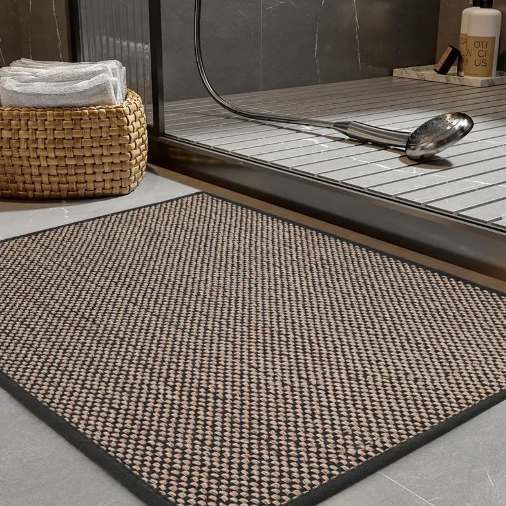 Non-Slip Braided Bath Mat with Soft Plush Feel