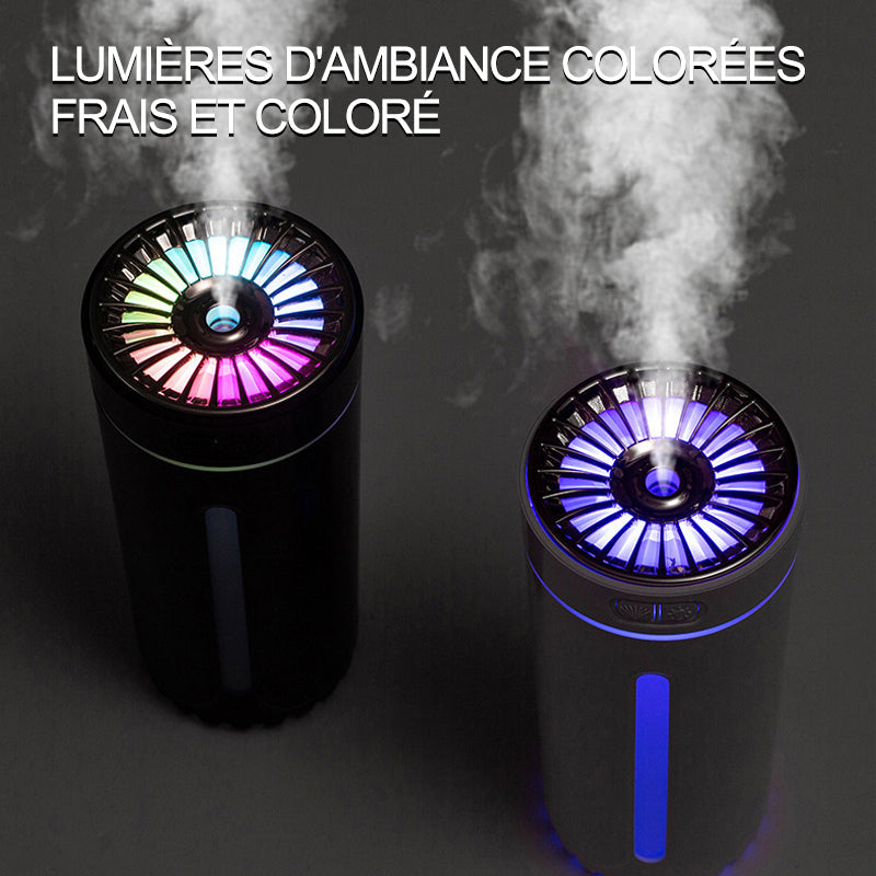 Portable Ultrasonic Car Humidifier with Colorful Lights