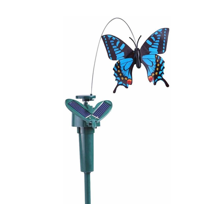 Solar-Powered Dancing Hummingbird and Butterfly Garden Decor