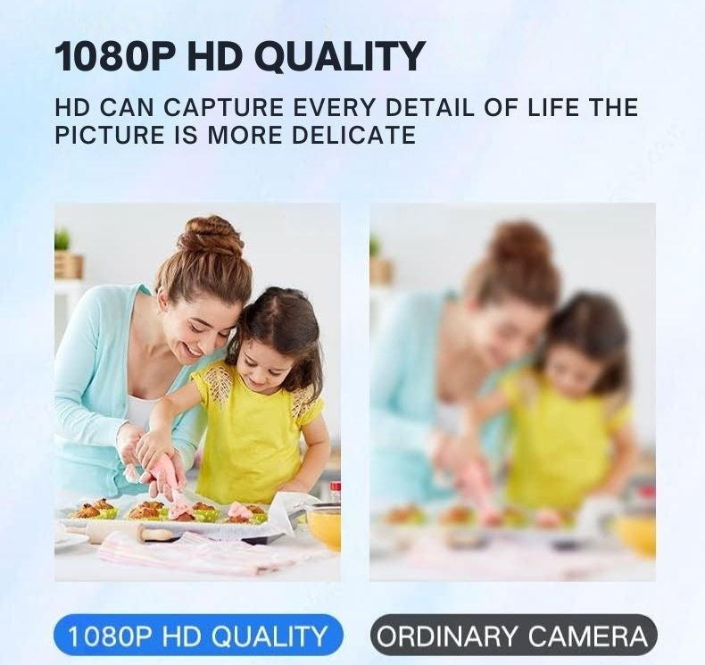1080P Wireless WiFi Security Camera - Weatherproof Indoor/Outdoor Surveillance