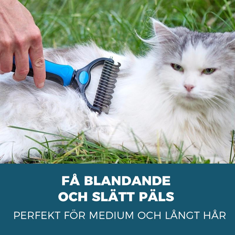 Pet Grooming Brush for Dogs and Cats with Stainless Steel Blade