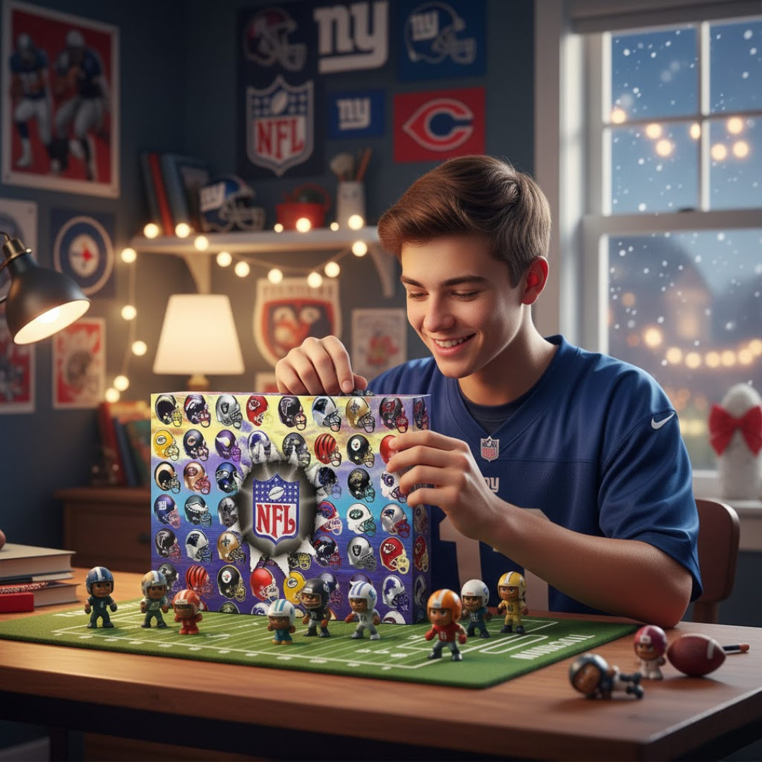Football-Themed Advent Calendar with 24 Collectible Surprises