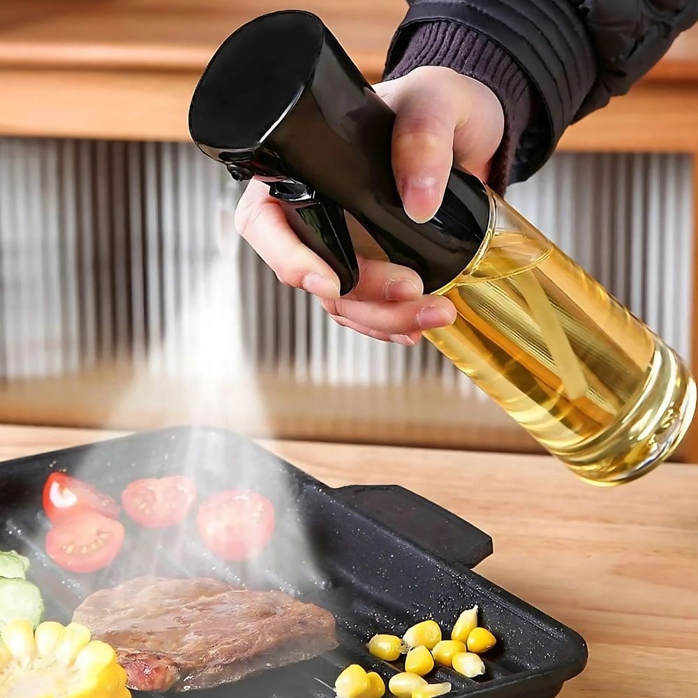 Glass Oil Spray Bottle with Fine Mist Nozzle