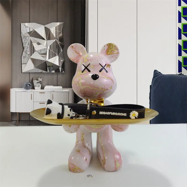 Bear-Shaped Figurine with Hidden Drawer – Charming Storage for Keys and Small Items
