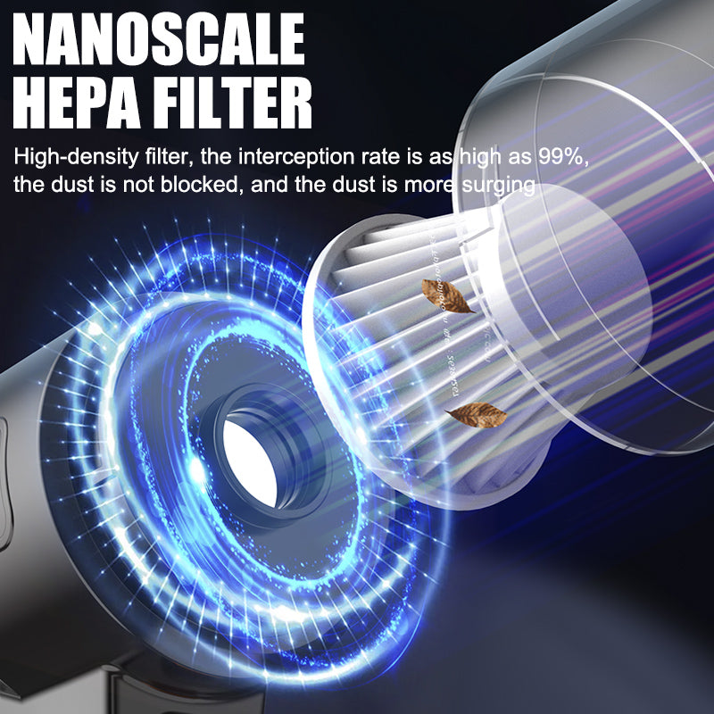 Portable Cordless Handheld Vacuum Cleaner with Strong Suction and Air Duster Function