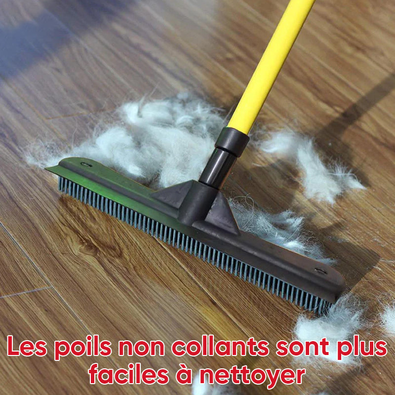Telescopic Rubber Pet Hair Removal Broom
