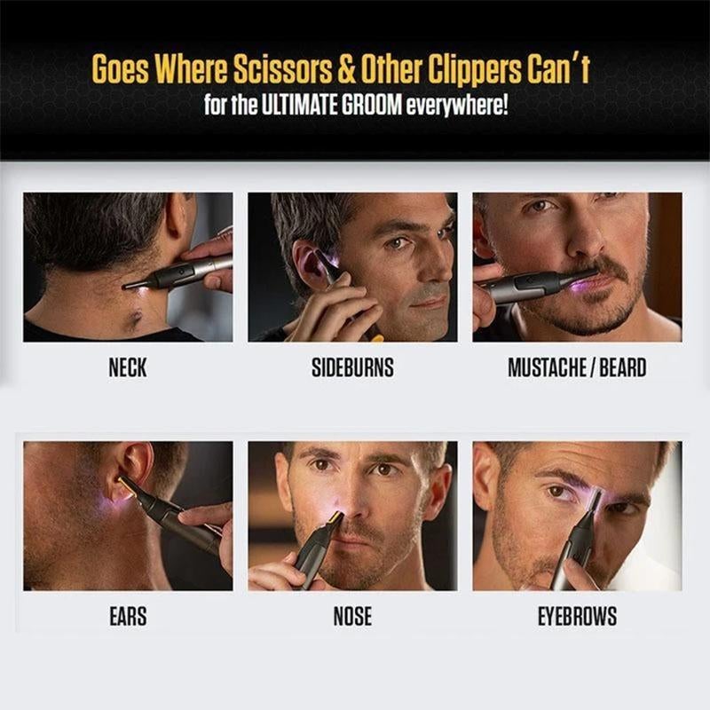 Ultra-Slim Micro Precision Trimmer for Nose, Ears, and Eyebrows