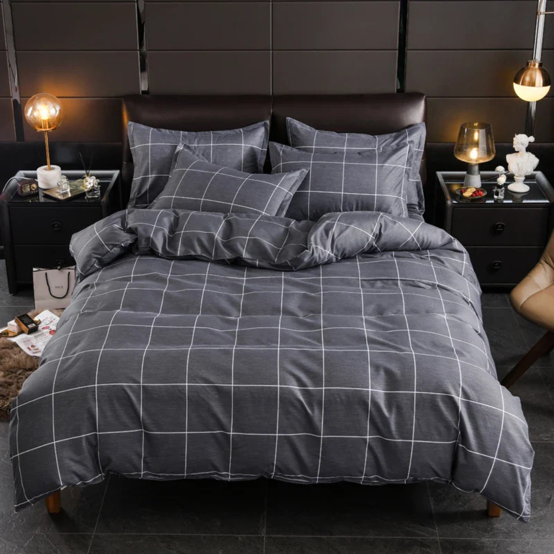 Luxury Soft Polyester Duvet Cover Set with Pillowcases
