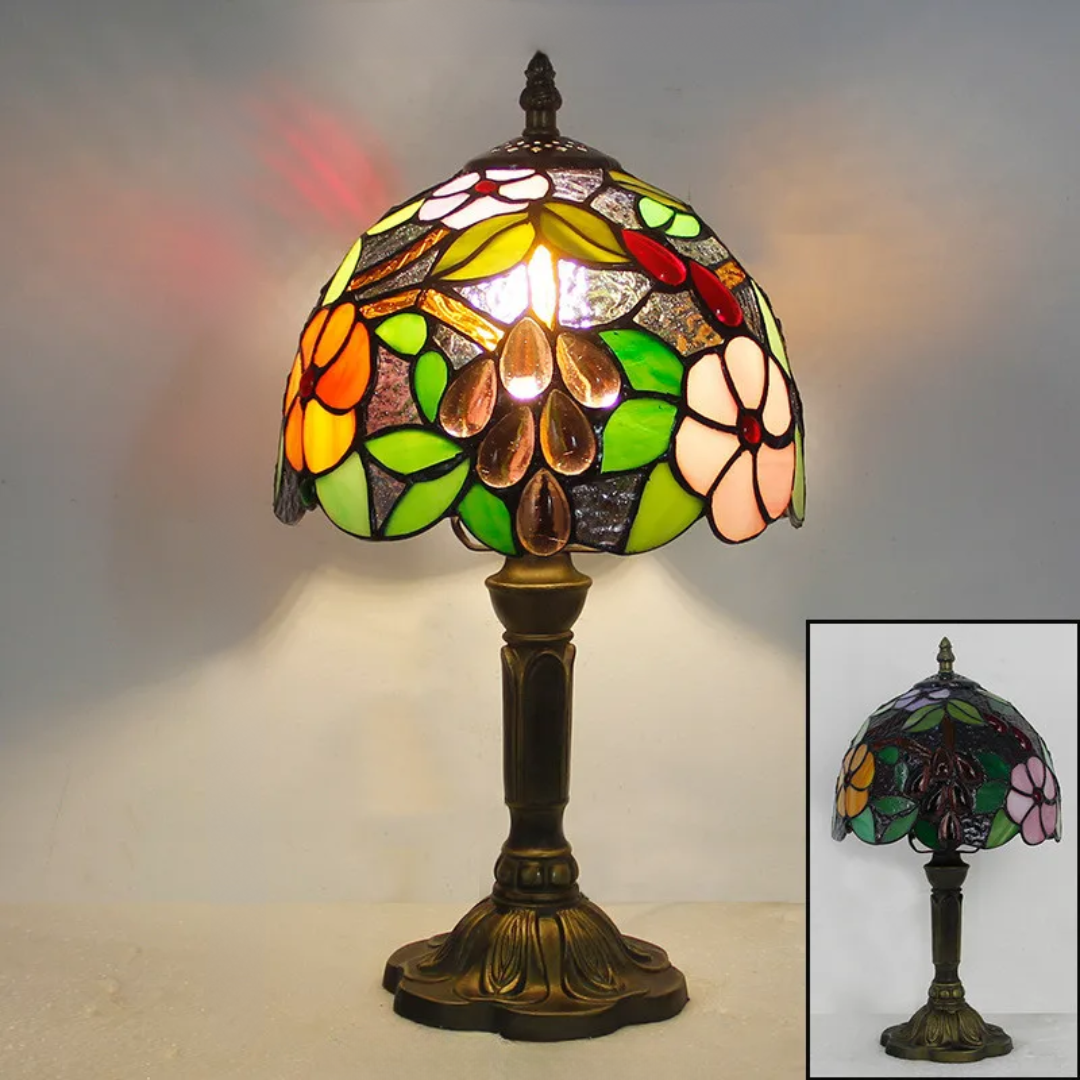 Rechargeable Glass Table Lamp with Adjustable Color