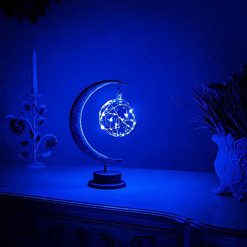 Elegant Glass LED Table Lamp for Enchanting Atmosphere