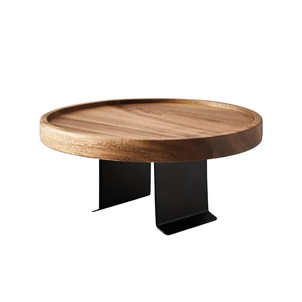 Walnut Clip-On Sofa Armrest Tray
