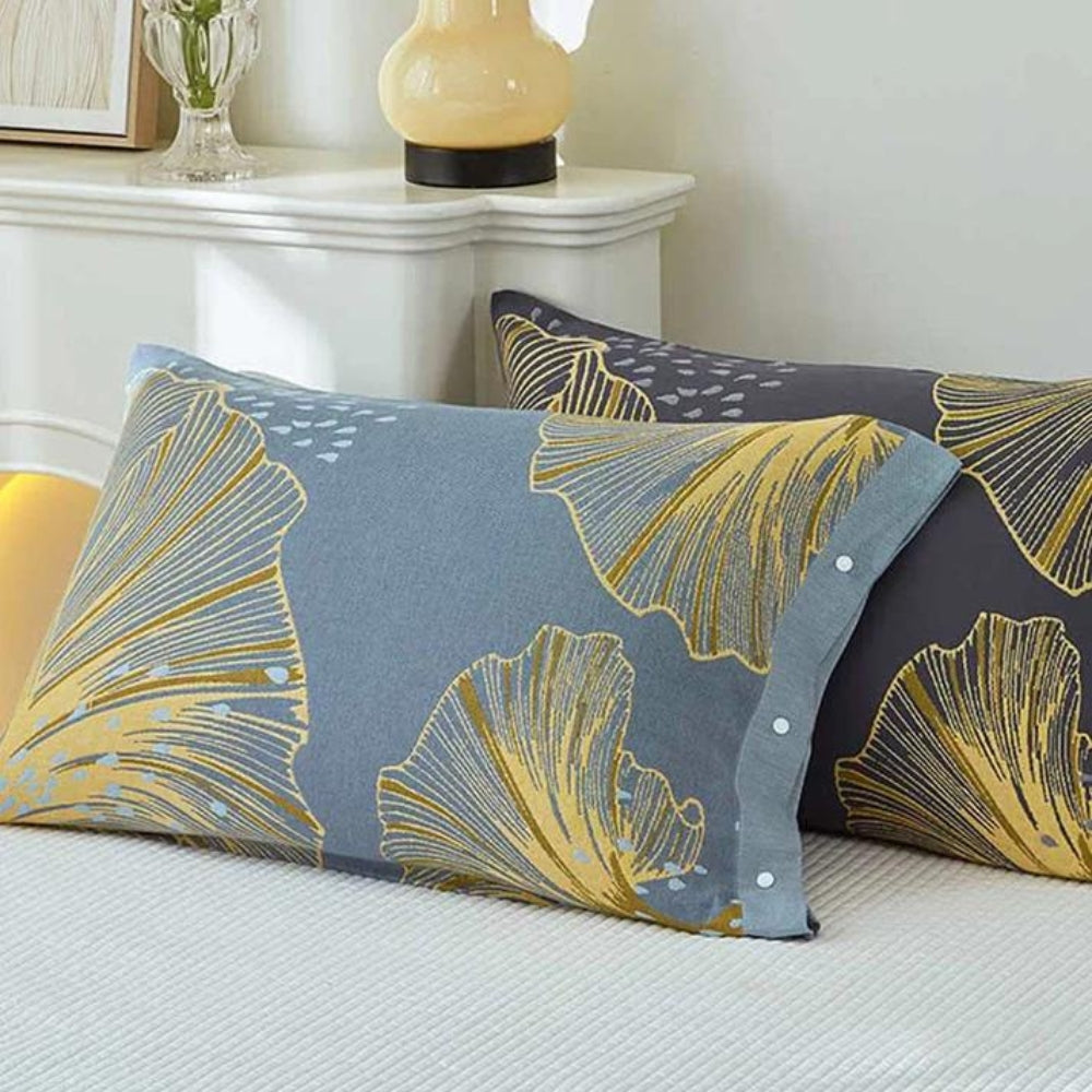 Pure Cotton Floral Pillowcases Twin Pack