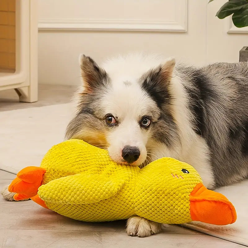 Calming Durable Duck Dog Toy for Mental Stimulation and Anxiety Relief