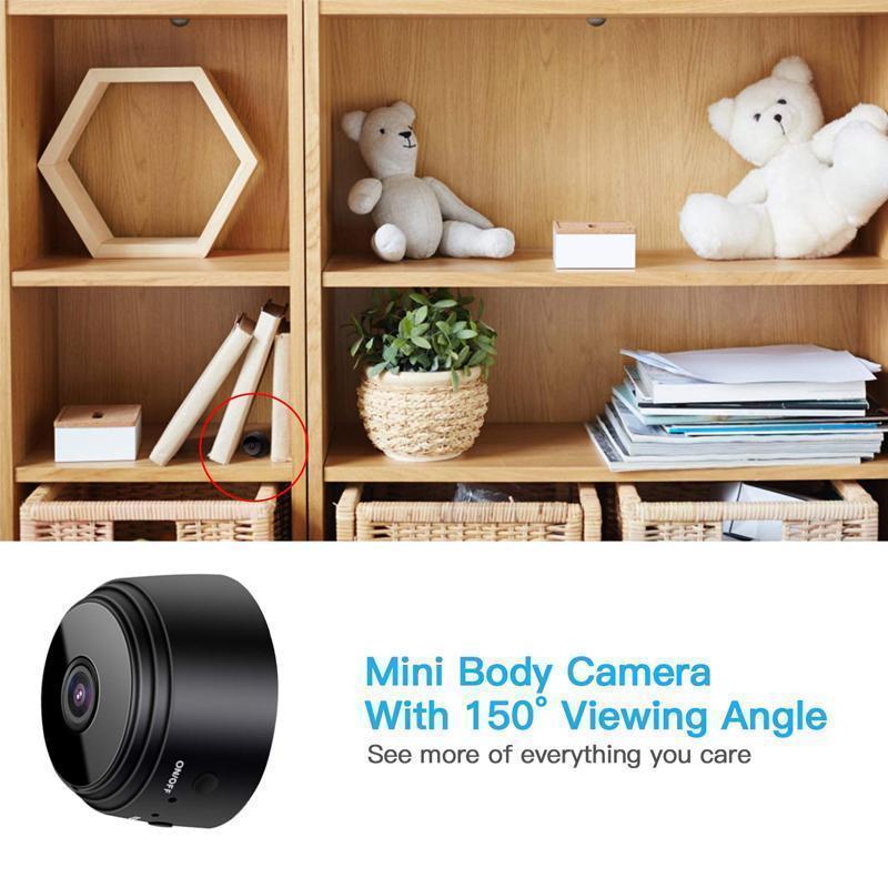 1080p Magnetic WiFi Mini Camera with Night Vision and Motion Detection