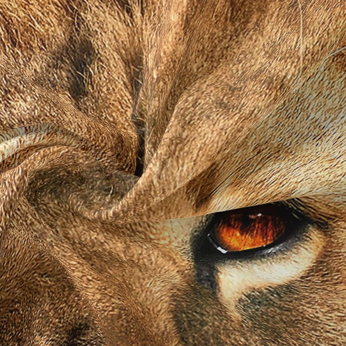 Safari Lion Print Duvet Cover in Soft Microfiber