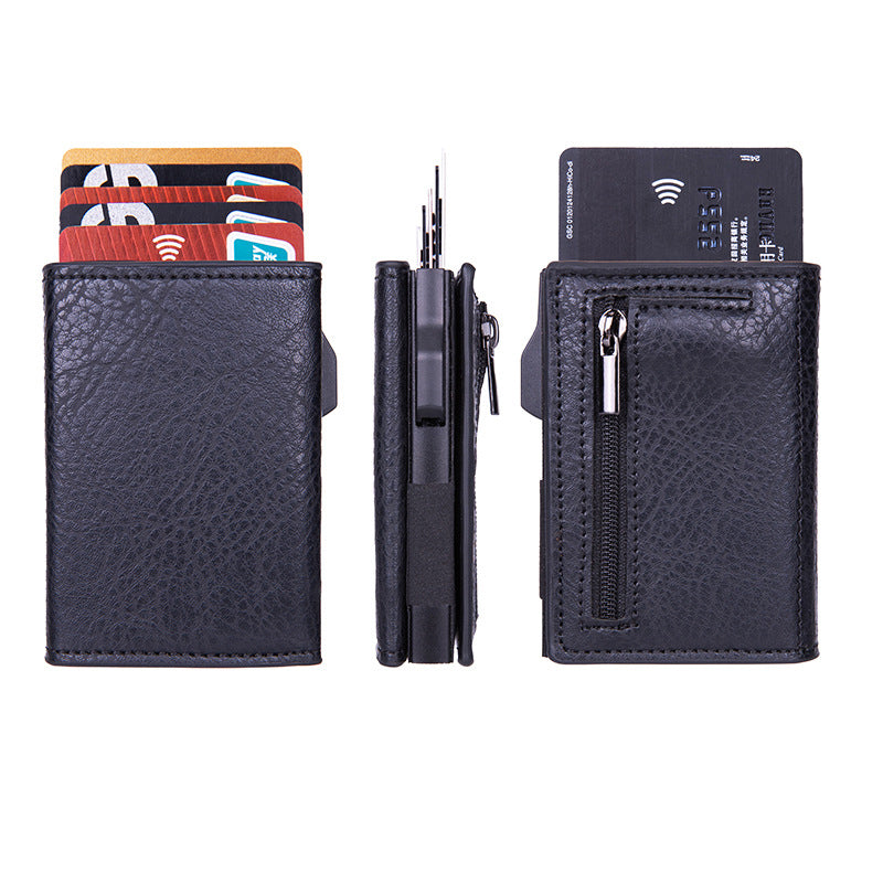 Automatic RFID-Blocking Side-Slider Card Holder