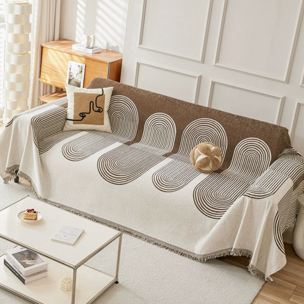Double-Sided Chenille Sofa Cover for Pets and Spills