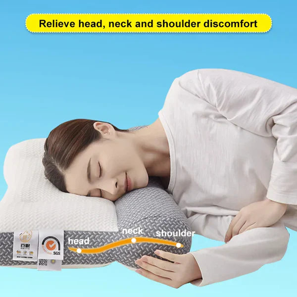 Ergonomic Orthopedic Neck Pillow for Side and Back Sleepers