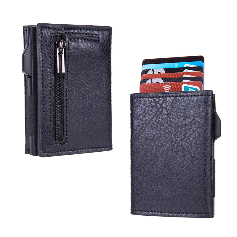 Automatic RFID-Blocking Side-Slider Card Holder