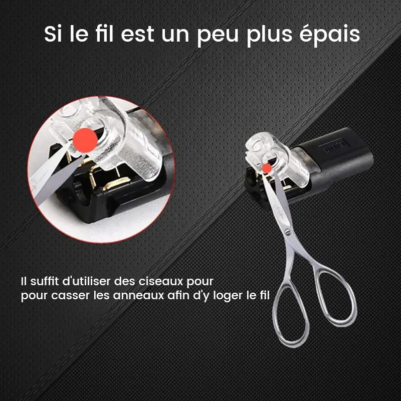 Double Wire Locking Connector for Safe Electrical Connections