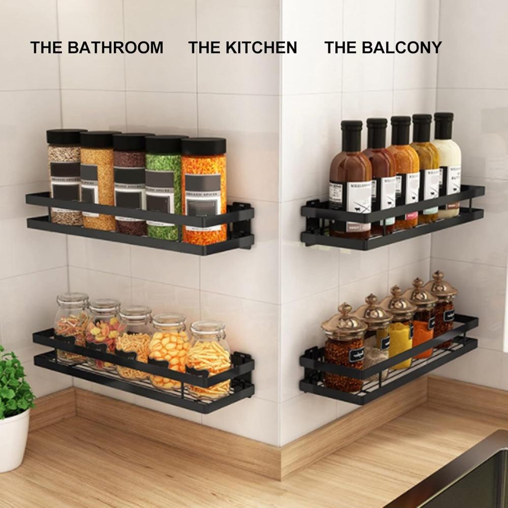 Magnetic Spice Rack Organizer with Strong Shelves
