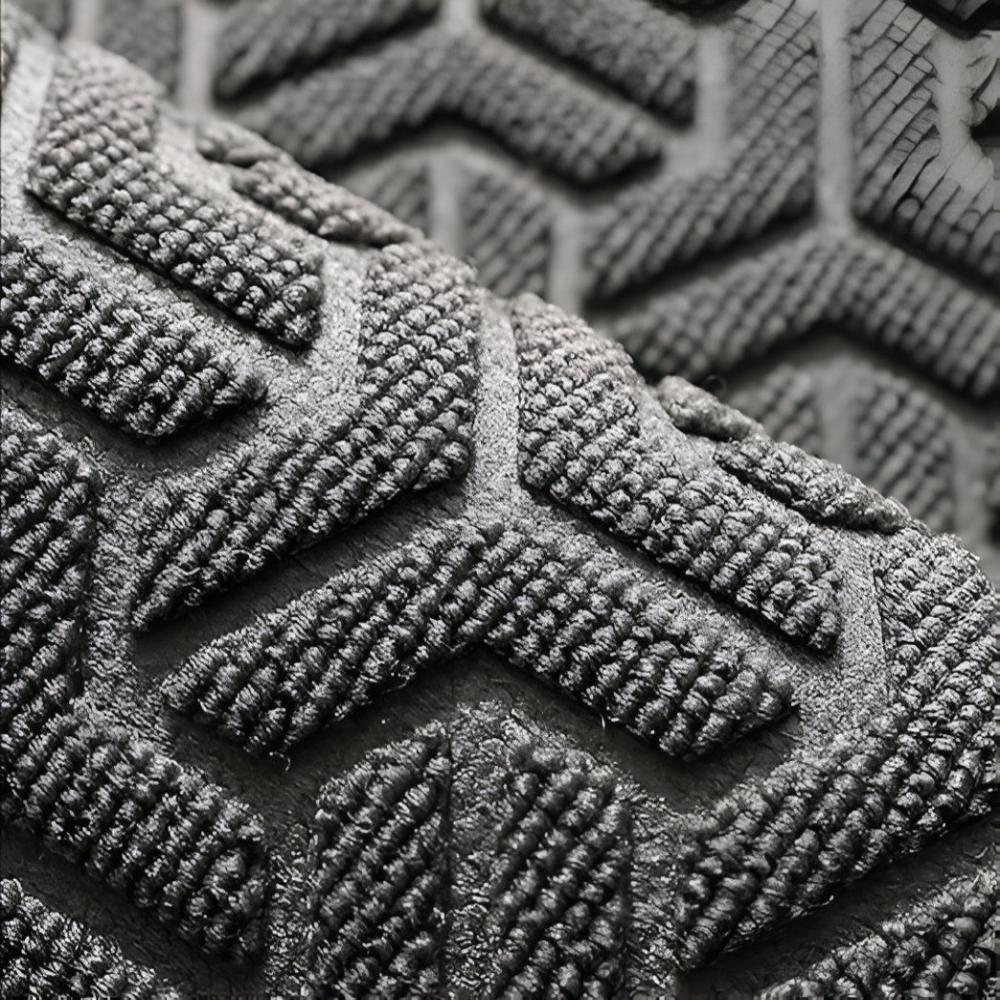 Durable Geometric Entryway Door Mat with Rubber Backing