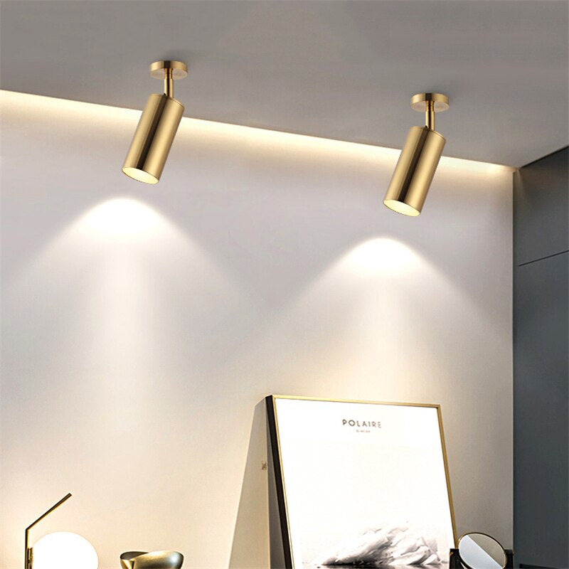 Nordic Brass Gold Adjustable Spotlight 5W/10W