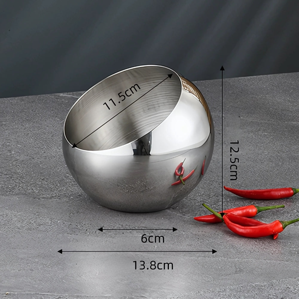Modern Stainless Steel Arc Fruit Bowl