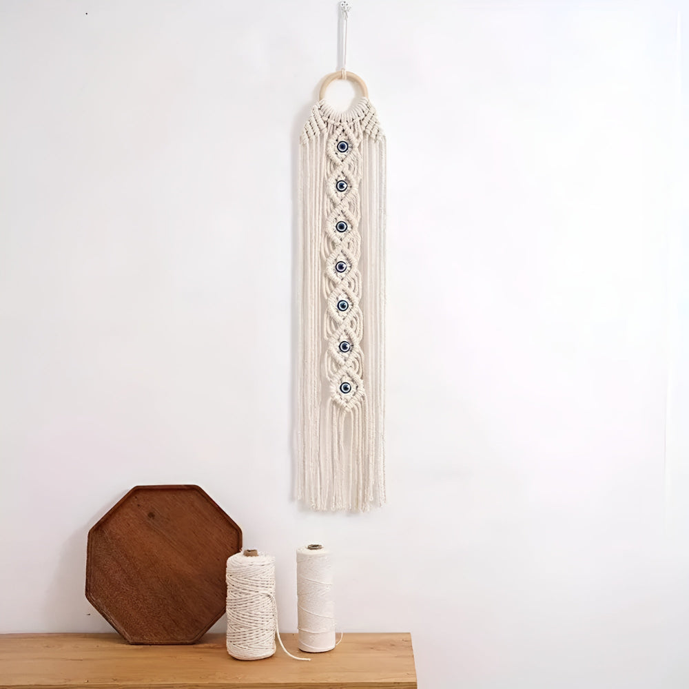 Evil Eye Macrame Wall Hanging Decor