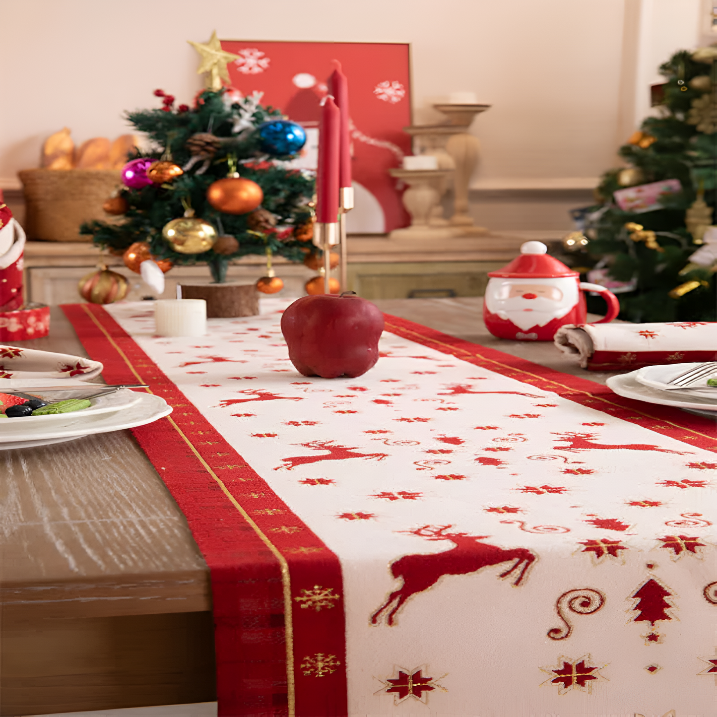 Luxe Tasseled Table Runner for Festive Dining
