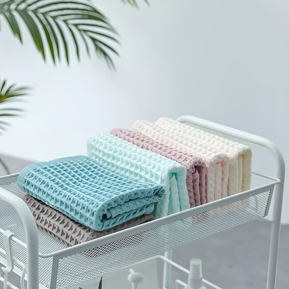 Soft Waffle Cotton Bath Towel