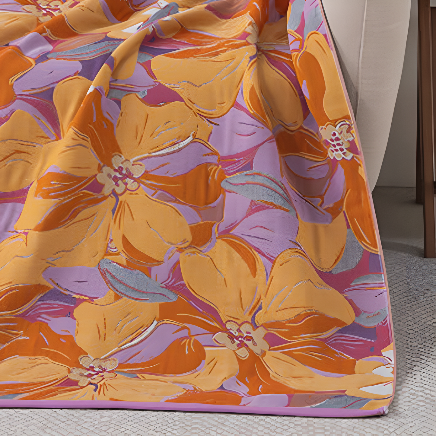 Lightweight Absorbent Cotton Bath Towel in Vibrant Colors