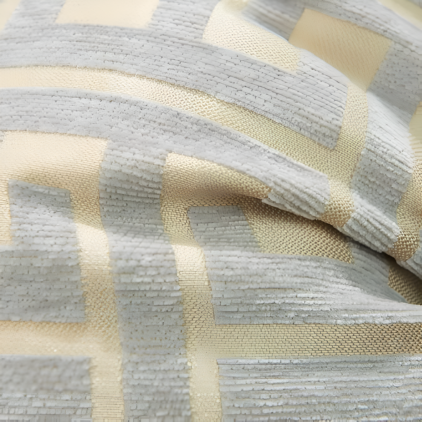 Geometric Jacquard Chenille Velvet Cushion Cover