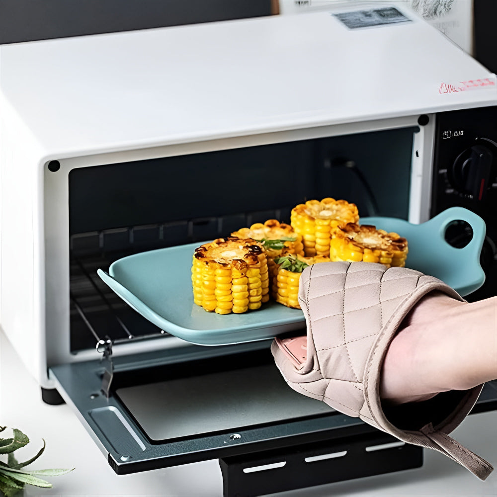 Silicone Quilted Heatproof Kitchen Mitts with Textured Grip