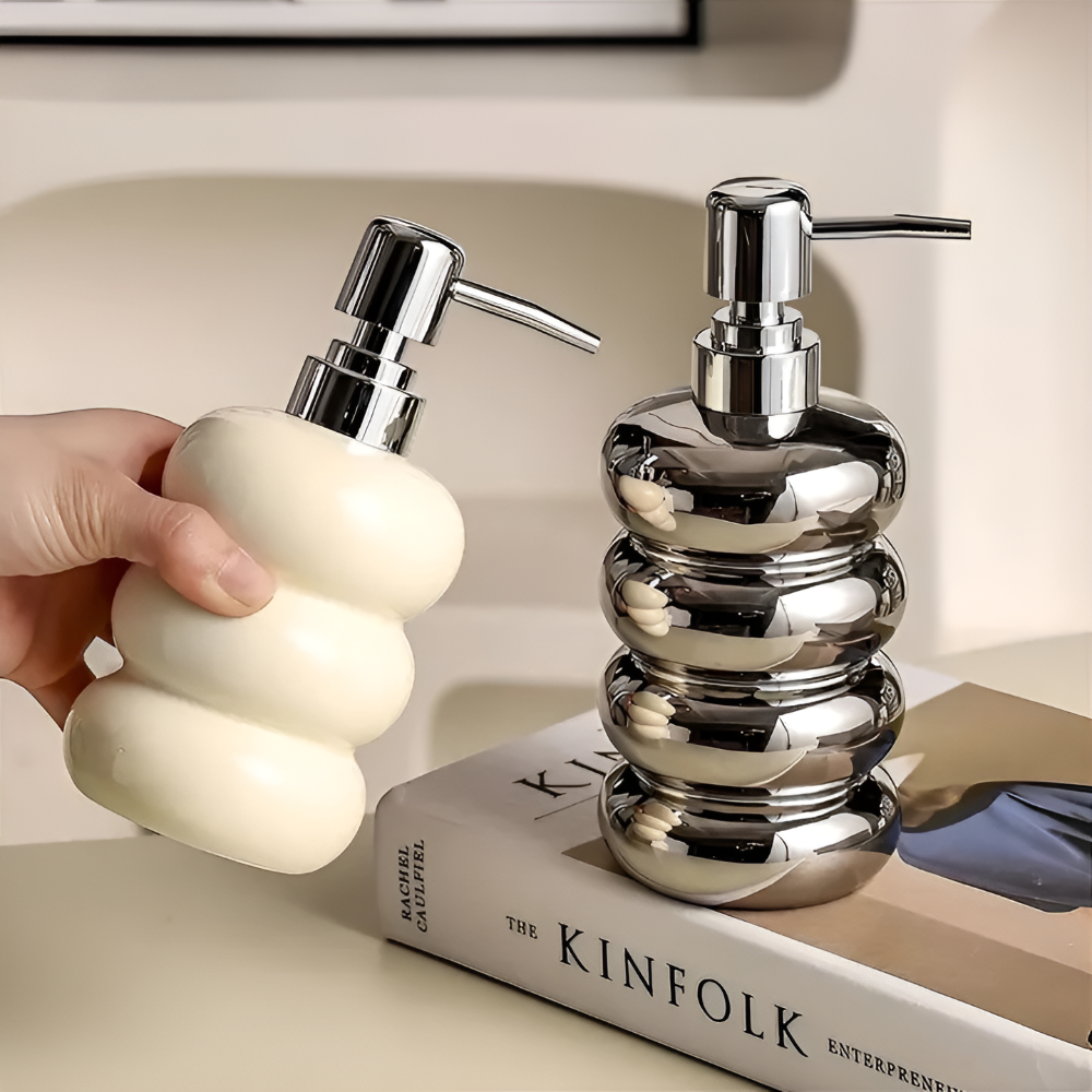 Sleek Refillable Sphere Soap Dispenser