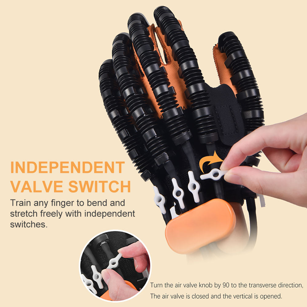 Automatic Finger Strength Trainer Gloves for Hand Rehabilitation