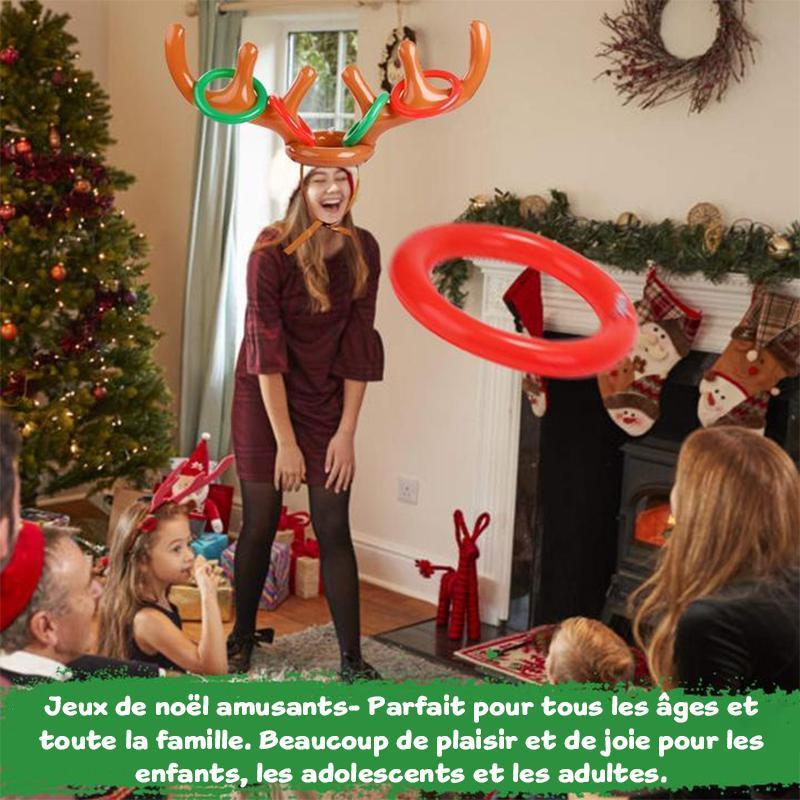 Inflatable Christmas Reindeer Ring Toss Game